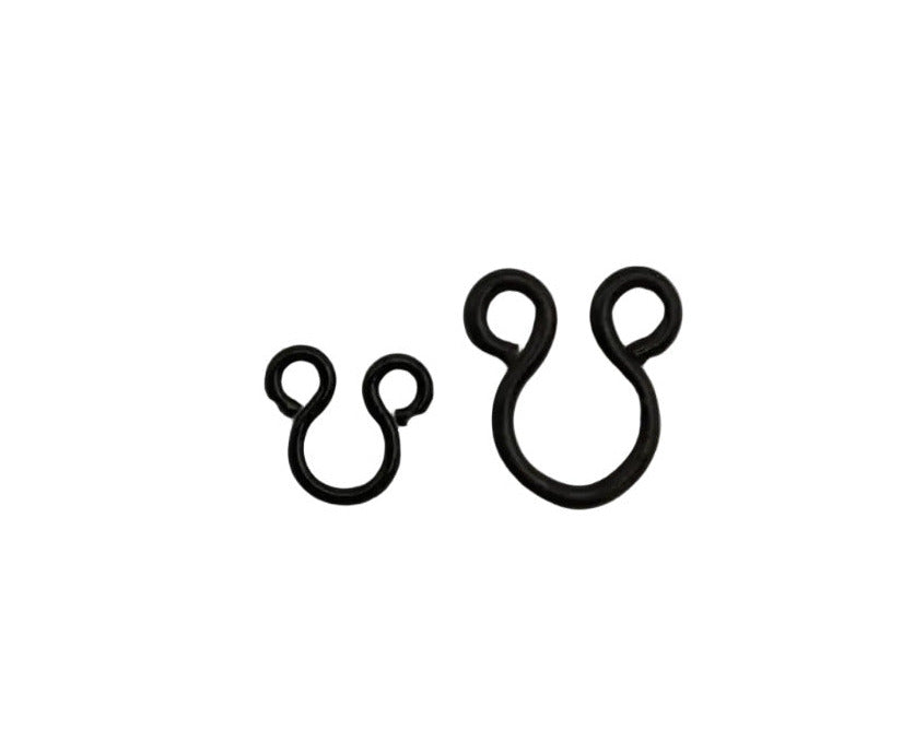 Hook & Eye Vintage Mil-Spec Black Snipe Hook Eye (Eye Side Only) - NEW