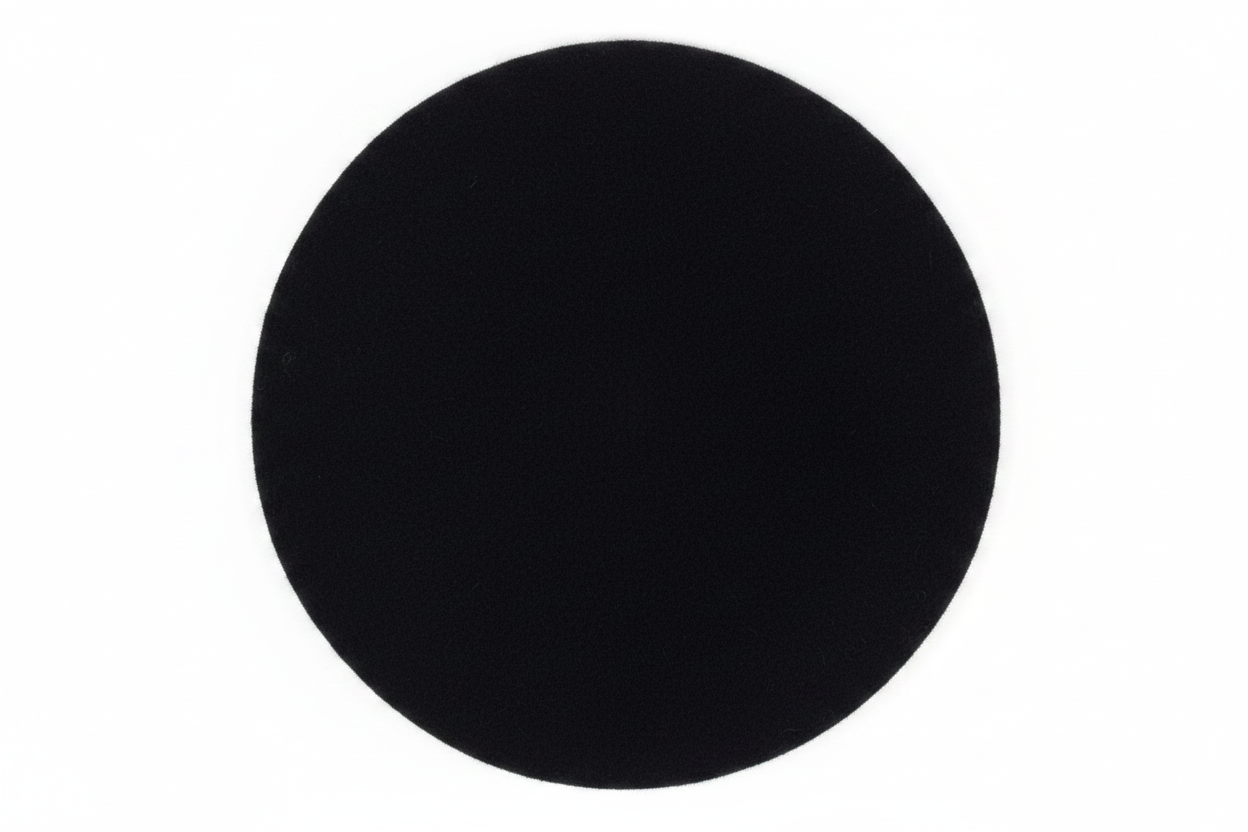 Beret flat lay white background