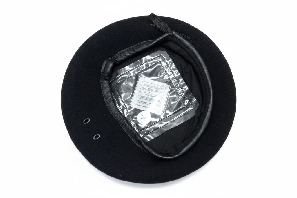 Beret interior white background