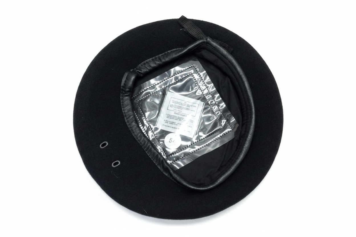 Beret interior white background