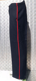 Black Dress Trousers Wool Red Piping Guards & Bandsman Army Uniform.