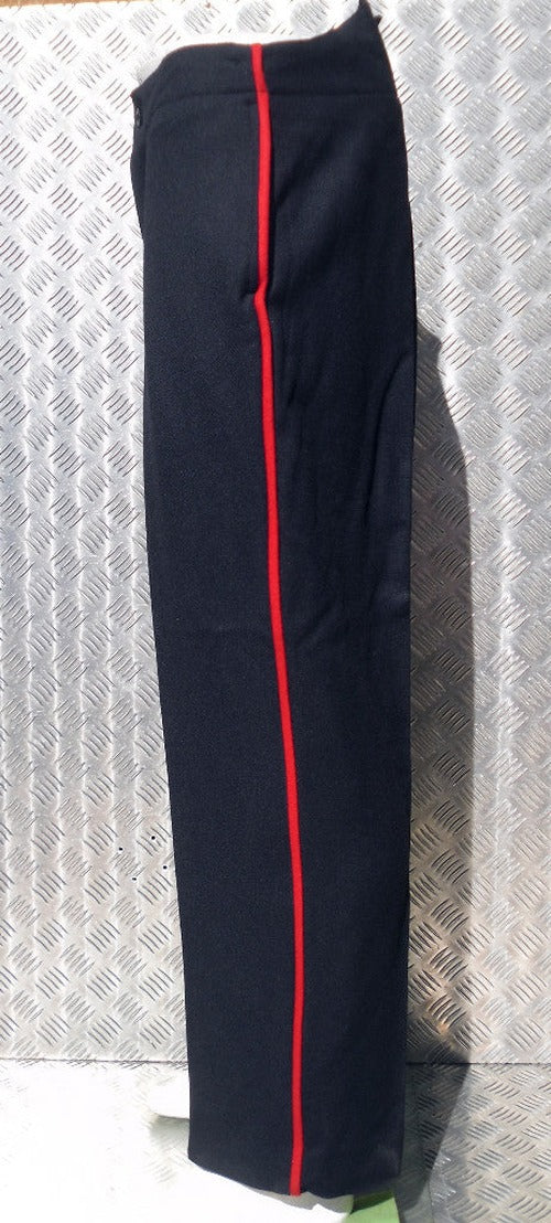 Black Dress Trousers Wool Red Piping Guards & Bandsman Army Uniform.