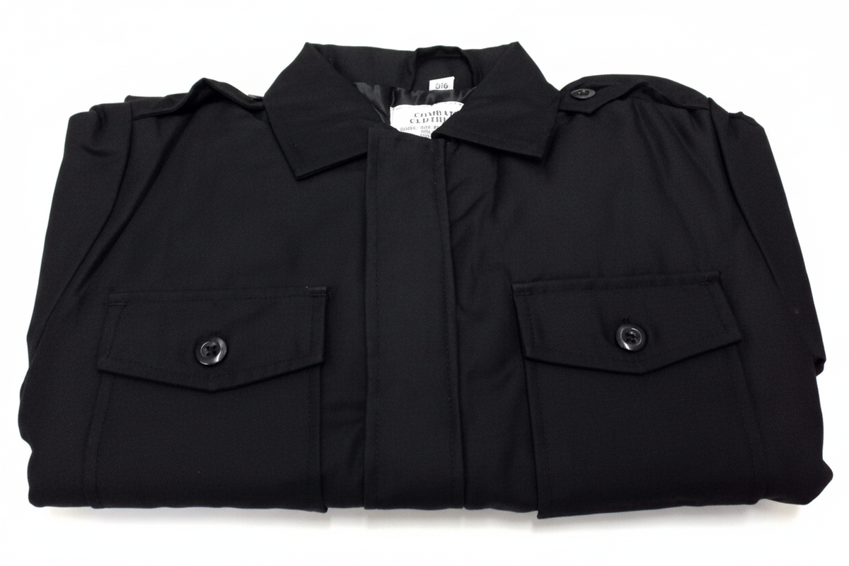 Black jacket white bg
