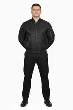 Security Bomber Jacket Black for Doorman Bodyguards upto 8XL