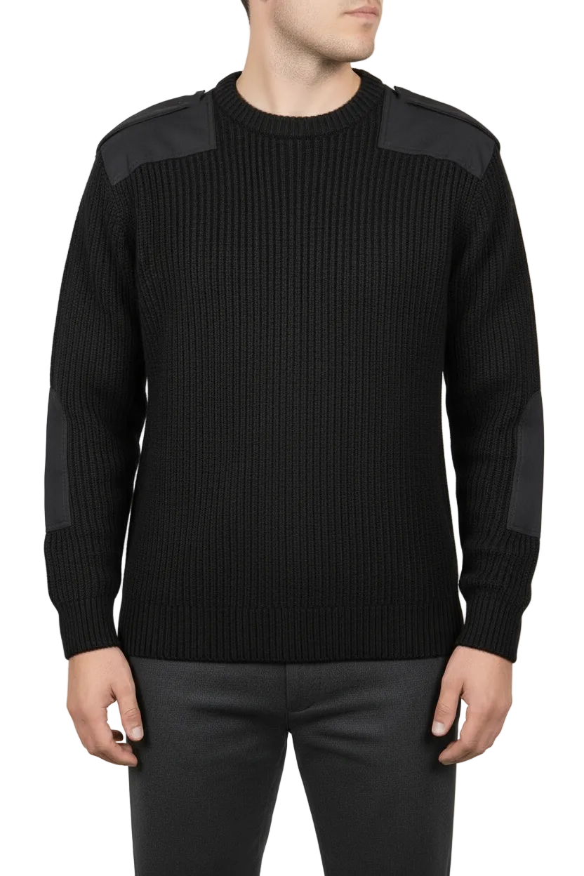 Army Type Jumper Commando Pullover Sweater Crew Neck Warm