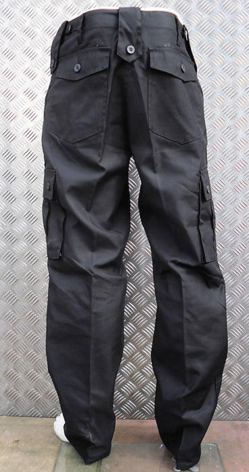 Black Military Style Combat Cargo / Utility / Field Trousers Size 44"-48" - NEW