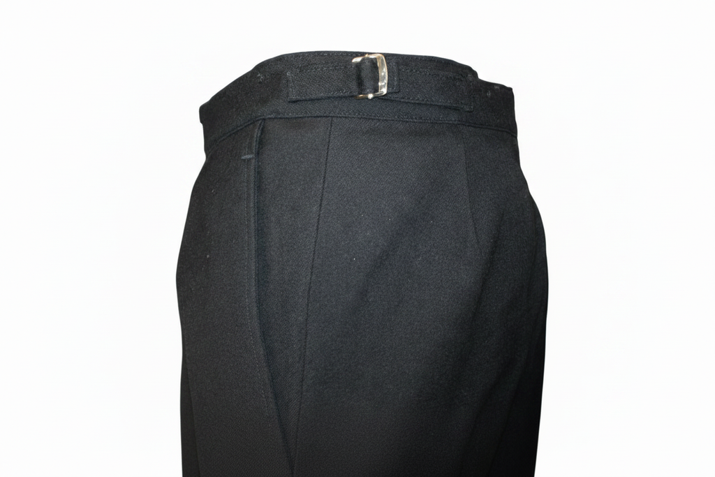 Black Trousers Waistband - White Background