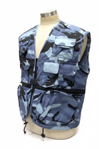 Blue Camo - White Background