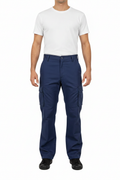 Blue Military Cargo Trousers - Model Shot