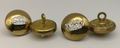 Brass Buttons with Mounted Chrome Naval Crown 30L x4