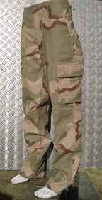 British Desert Storm Style DPM Camo Combat / Utility Trousers Size 24"-28" - NEW