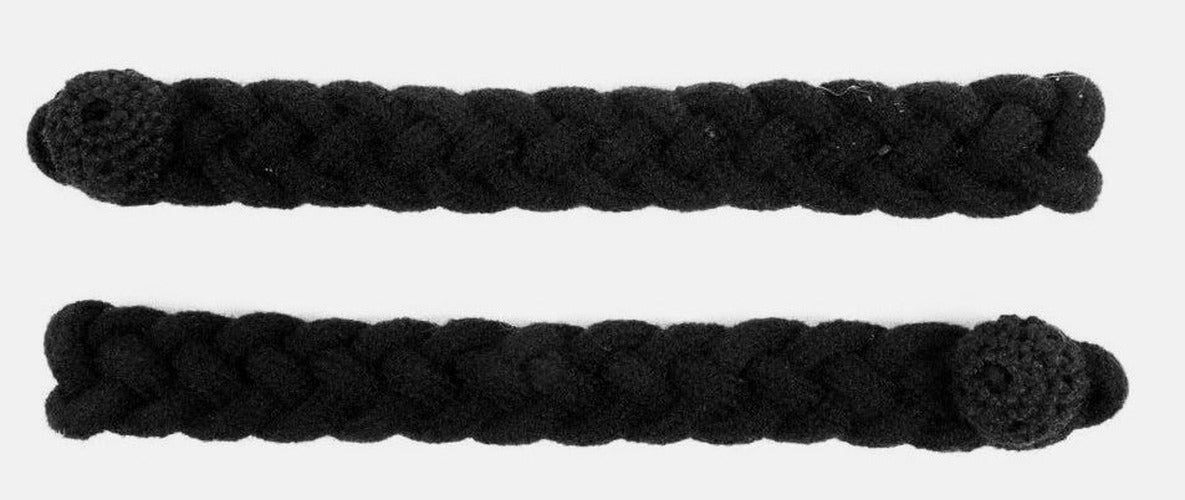 British RGR Shoulder Cords Black Royal Gurkha Rifles Mess Dress No Insignia