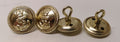 British Royal Navy Dress Roped Rim Anchor Queen's Crown Buttons 26L Long Shank