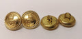 British Royal Navy RN Dress Roped Rim Anchor Queen's Crown Buttons 24L NEW