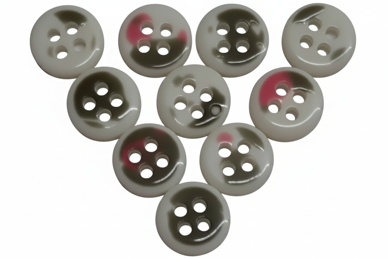Buttons underside white background