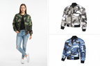 Camo MA1 Collage - Exact Female Model Left