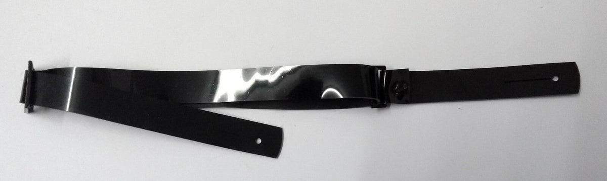 Chin Straps Black 1/2" Adjustable Metal Buckle Chinstraps X2 for Dress Hats