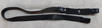 Cross Over Strap Black Leather For Sam Browne Belt or Satchel & Chrome Fixings