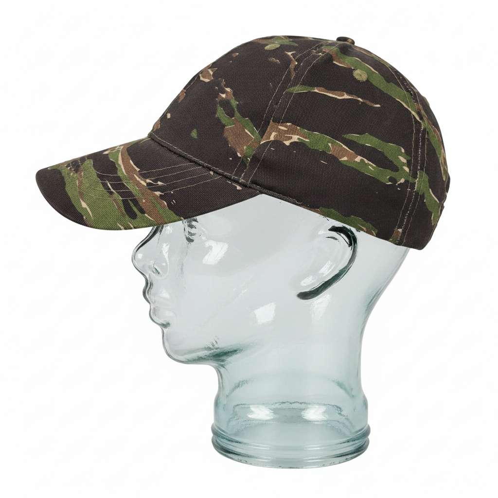 Dark Tiger Stripe Cap on Glass Head