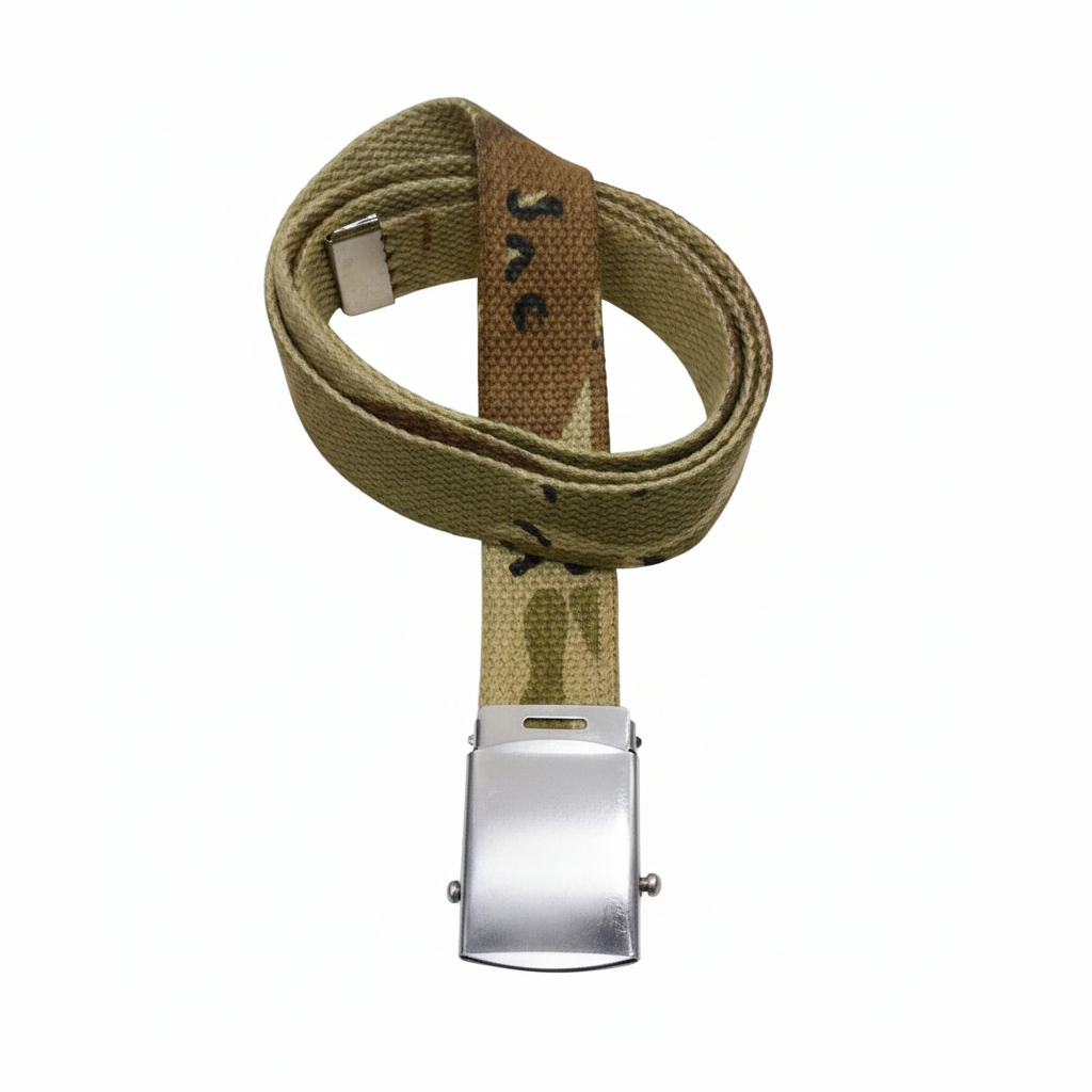 Desert Storm Camo Belt - White Background, No Reflection