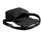 Empty black bag with all contents removed
