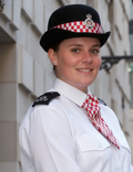 WPC Cravat Red and White Check Ladies City of London Uniform