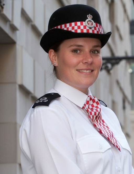 WPC Cravat Red and White Check Ladies City of London Uniform