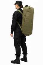 Army Kitbag US Style Duffle Shoulder Bag & Rucksack Military Green OD