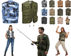 Tactical Military Vest Action Gilet Multi Pocket Waistcoat Assorted Colours