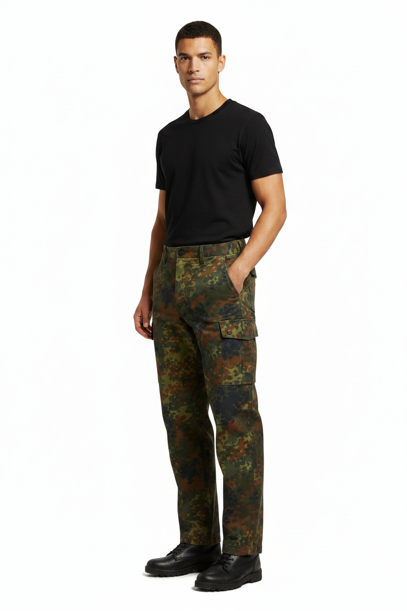 Flecktarn Trousers on Male Model