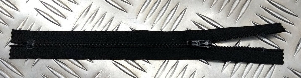 Genuine British YKK 19.5cm Closed End Black Zip / Zipper