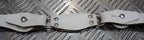 Genuine Vintage Unique Army White Leather XOX Belt -Low Slung Hipster - NEW
