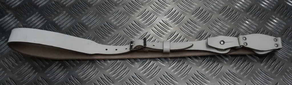 Genuine Vintage White Cross Over Sam Browne Strap Leather- NEW