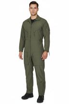 Green flying suit male model