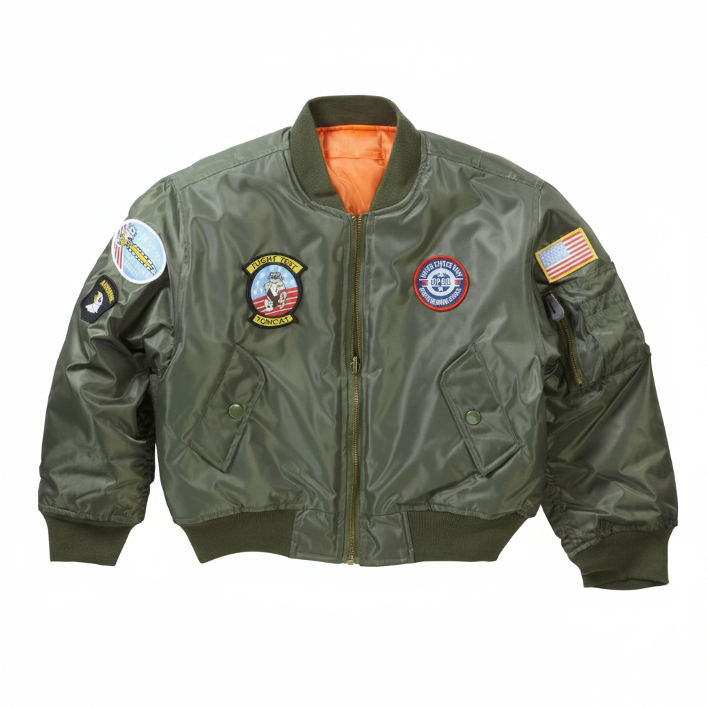 Green MA1 with badges