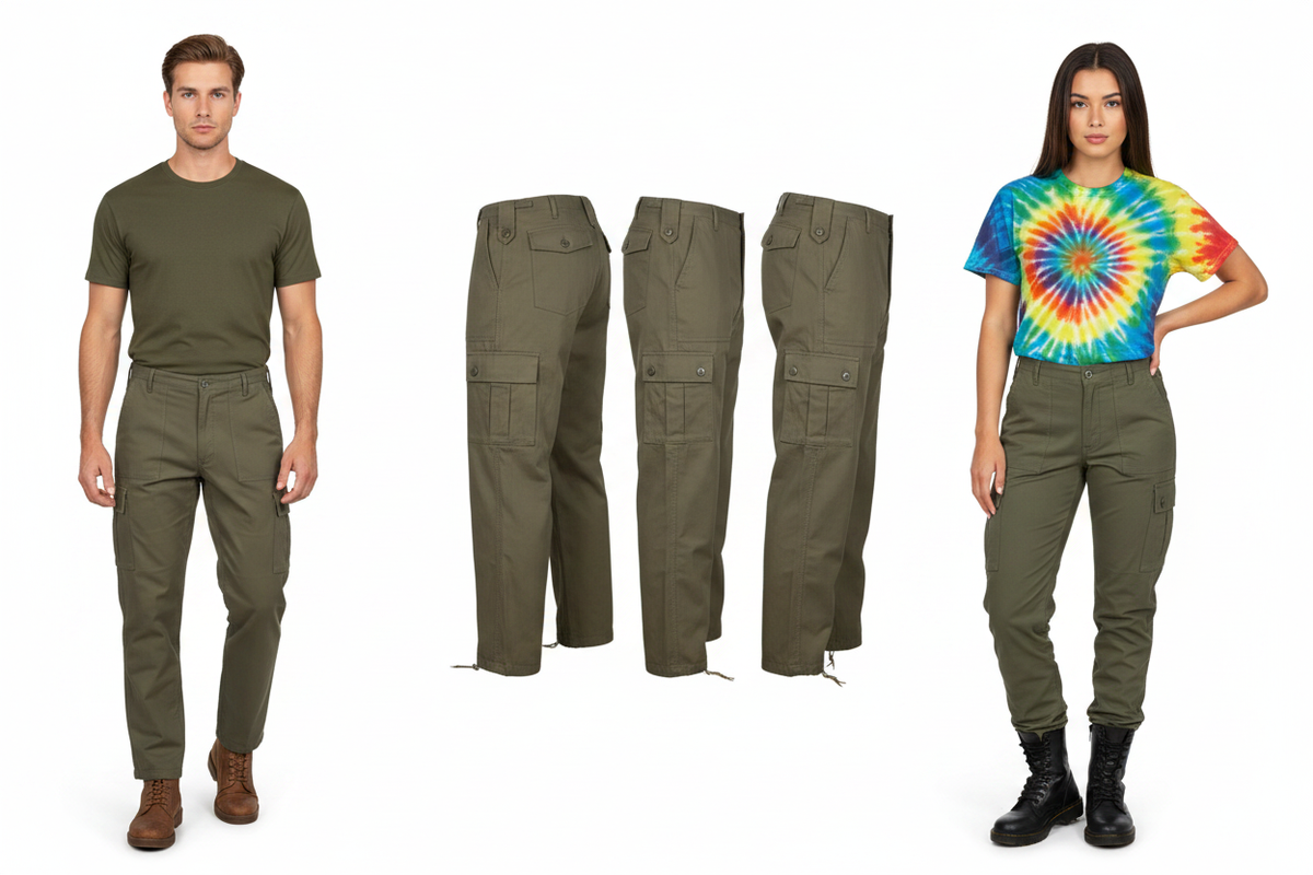 Green Trousers Collage Banner