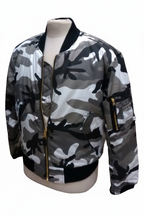Grey Camo MA1 White BG