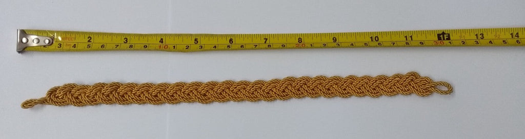 Hat Cord Gold Pleat Issue Officer's Ceremonial Dress Cap Made in UK