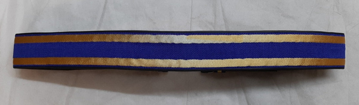 Hobson Production Sample Blue & Gold Ceremonial Belt With RAF Royal Air Force Locket