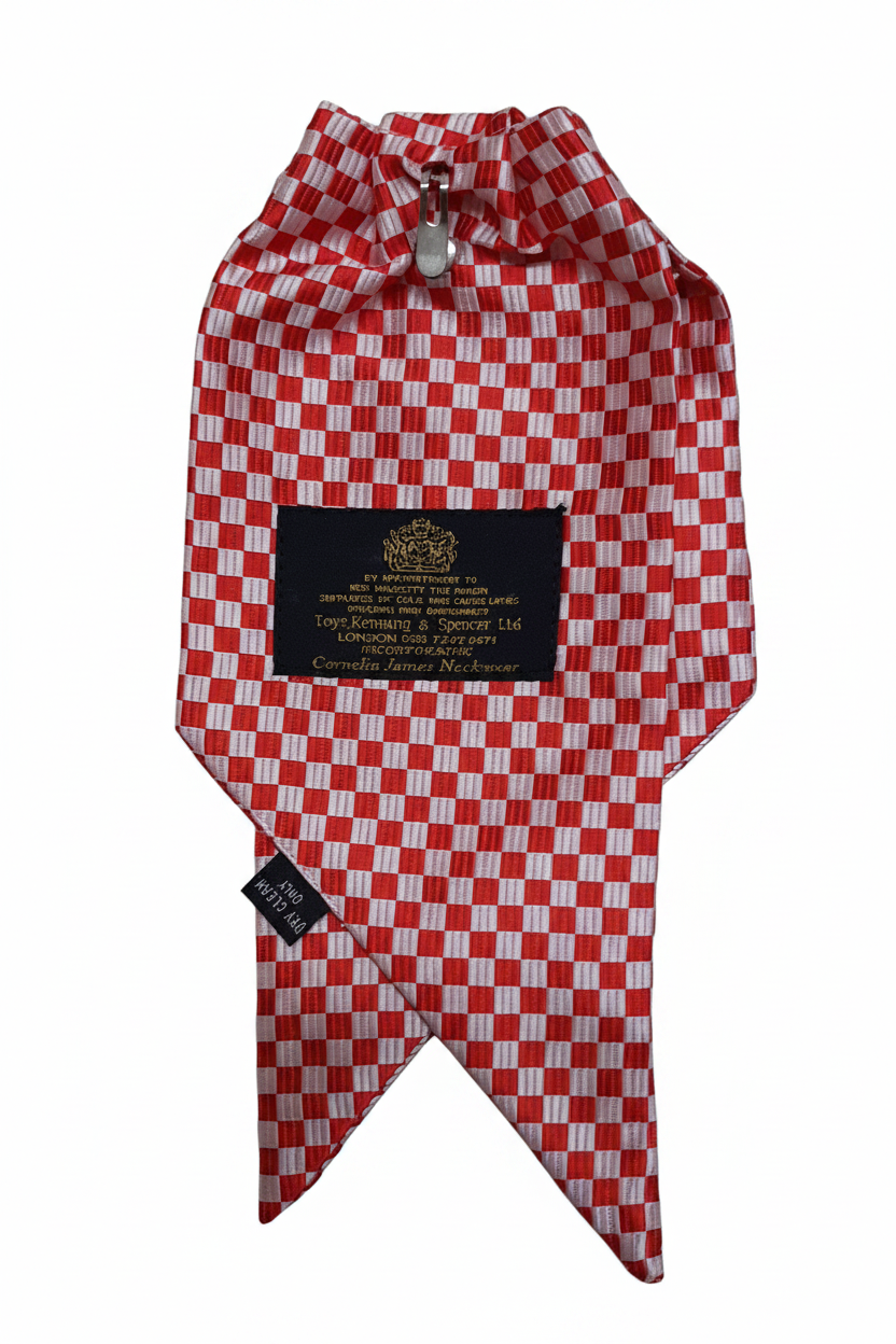 WPC Cravat Red and White Check Ladies City of London Uniform