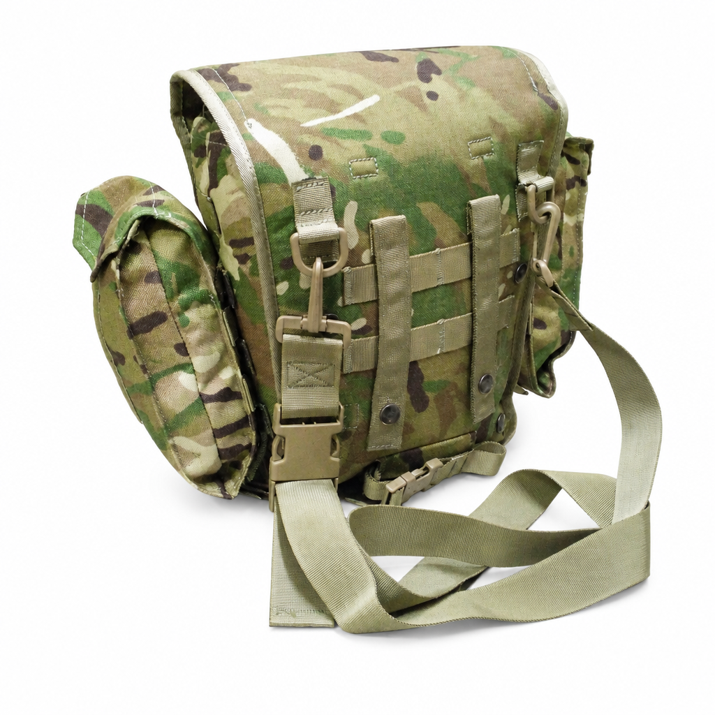 MTP Camo Field Pack/Respirator Case Molle Genuine British Army Gas Mask Bag G1