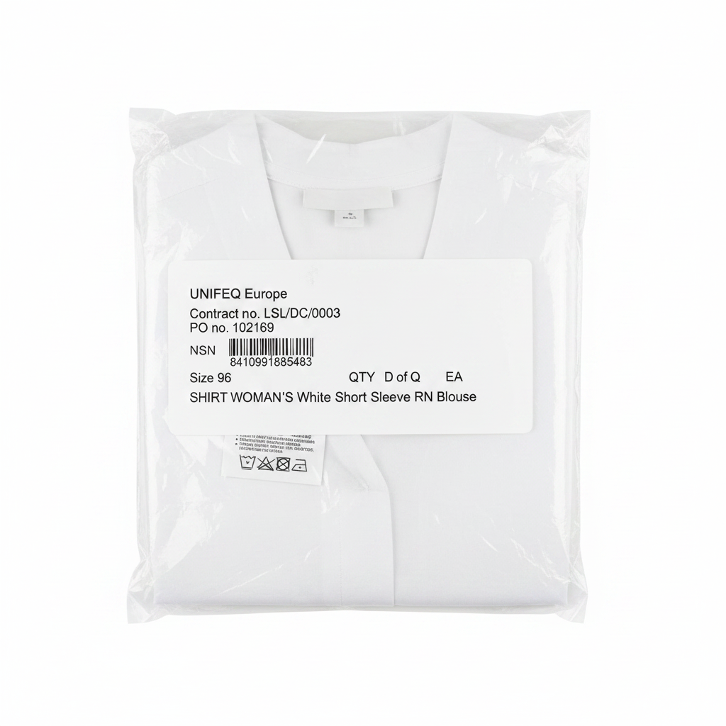 UNIFEQ women's blouse label - white