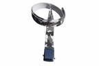 Roll Buckle Belt 2" Wide Military Style Canvas Belting with Chrome Coloured Buckle