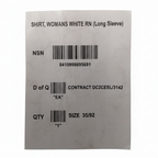 Women's label - white background
