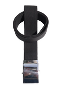 Roll Buckle Belt 2" Wide Military Style Canvas Belting with Chrome Coloured Buckle
