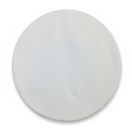 RN White Plastic Vinyl Naval Hat Cap Cover on white background