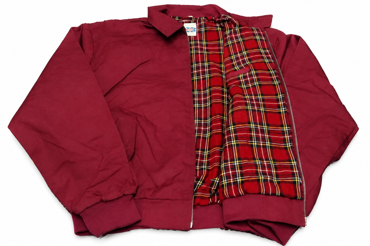 Harrington jacket on a pure white background