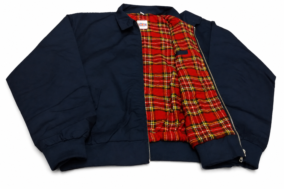 Harrington jacket on a pure white background