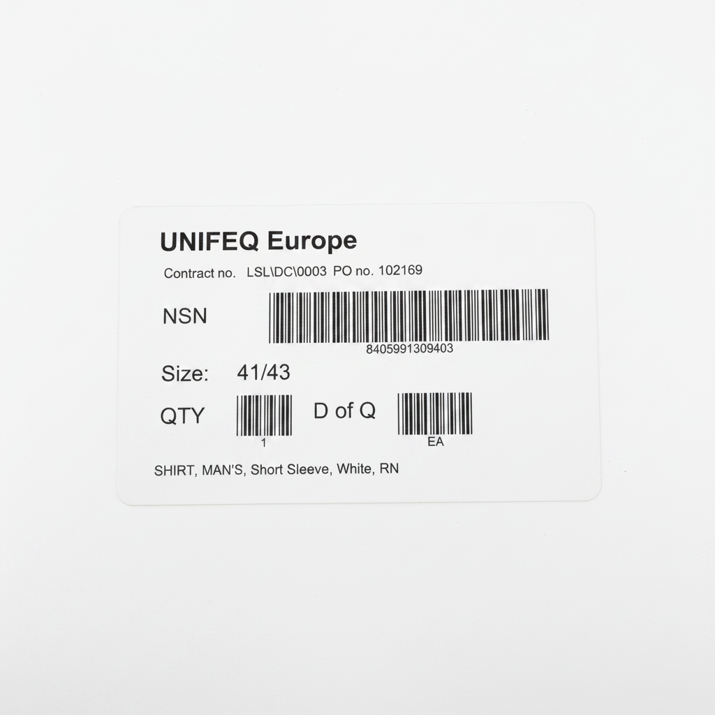 UNIFEQ men's label - white
