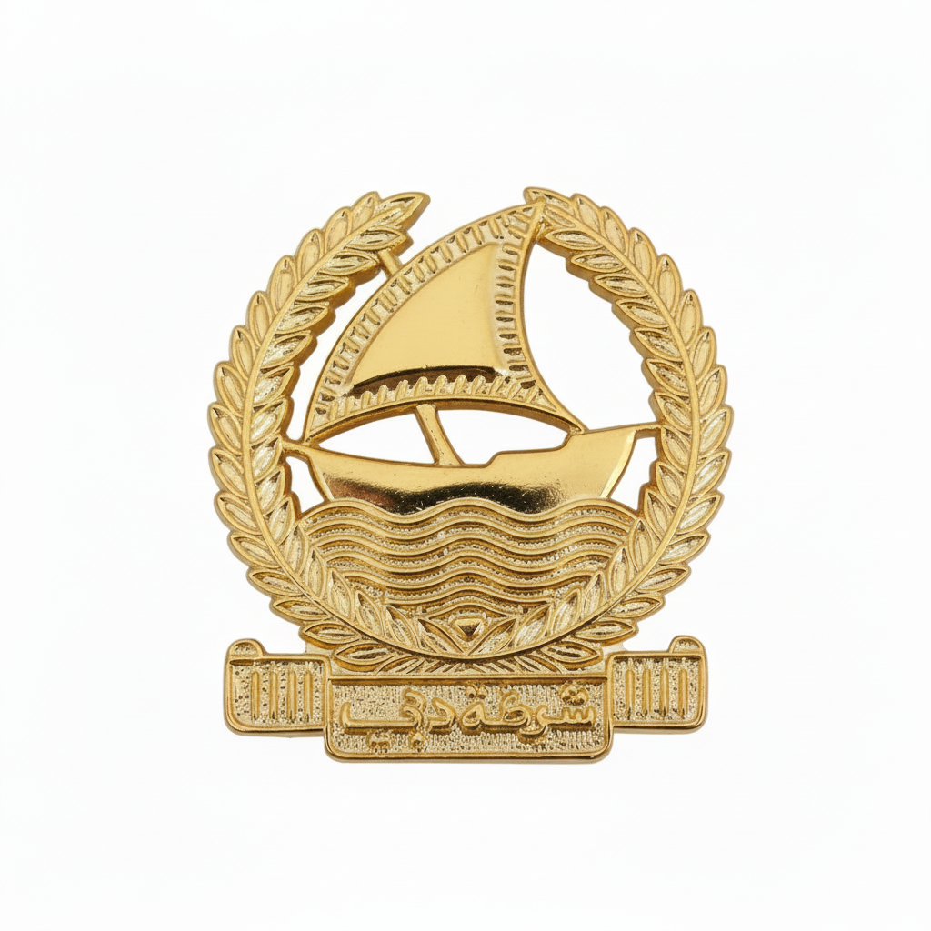 Dubai Hat Badge Obsolete Uniform Dress Cap Issue